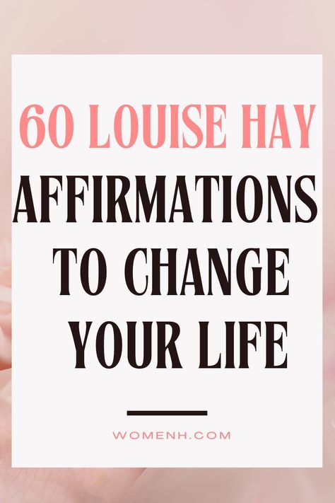 Mirror Work Louise Hay, Louise Hay Affirmations Gratitude, Health And Wealth Affirmations, Louise L Hay Affirmations, Affirmation For Good Health, Louise Hay Affirmations Money, You Can Heal Your Life Louise Hay Quotes, Louis Hay Quotes, Health Manifestation Affirmations