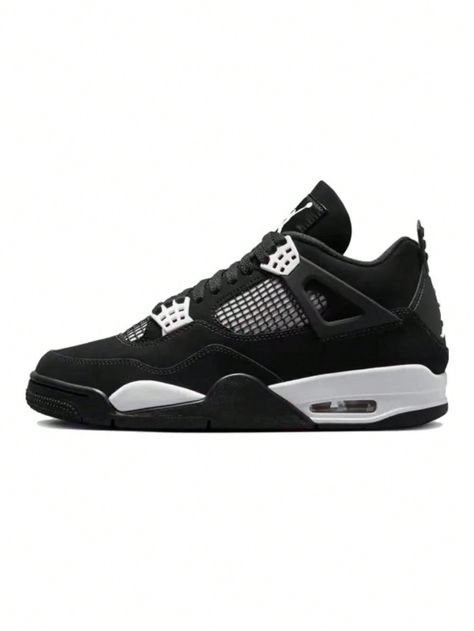 Jordan 4 Retro White Thunder Black and White         Men Shoes, size features are:Bust: ,Length: ,Sleeve Length: White Men Shoes, Jordan 4’s, Black Thunder, Cute Nike Shoes, Jordan 4 Retro, Cute Nikes, White Men, Men Shoes Size, Jordan Retro