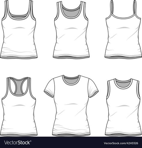 Blank Clothing Template, Clothe Template, Top Drawing, T Shirt Sketch, Clothing Templates, Shirt Sketch, Blank Templates, Fashion Illustrations Techniques, Girl Sleeves