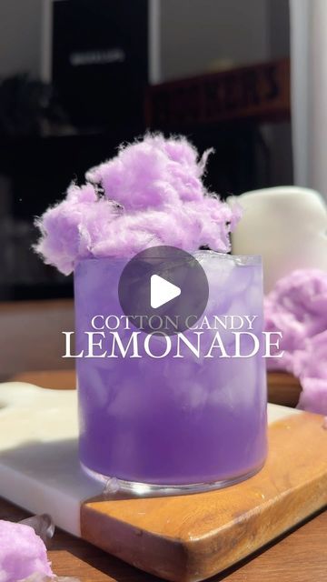 Nikki Sips 🤘🏻🍸 on Instagram: "I’m still feeling inspired by all the county fairs going on, so I infused my leftover cotton candy into some vodka and the result was 10/10 🎡🎠👇🏼

_____

Cotton Candy Lemonade

You’ll Need:
1.5 oz cotton candy infused vodka (easy recipe below)
1/2 oz cotton candy liqueur
1 oz Simple syrup 
1.5 oz fresh squeezed lemon juice
Cotton candy

In a shaker, combine vodka, liqueur, simple syrup, and lemon juice.  Shake with ice for 10-15 seconds.  Strain over fresh ice and garnish with some cotton candy.

____

Cotton Candy Vodka

Add one cup of vodka and an 8oz packet of cotton candy together & you’re done!

_____

#nationallemonadeday #cottoncandy #cottoncandydrink #wilsoncountyfair #summerfair #summerdrinks" Cotton Candy Cups, Cotton Candy Drinks Alcohol, Cotton Candy Vodka, Beetlejuice Party, Cotton Candy Drinks, Disney Villain Party, Villains Party, Candy Cotton, Candy Cup