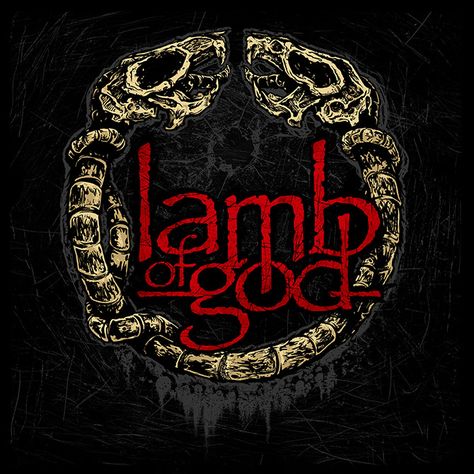 Lamb of God Merch Lamb Of God Wallpaper, Lamb Of God Logo, God Merch, Lamb Of God Band, Barbed Wire Tattoos, Pinterest Wallpaper, Funny Patches, Lamb Of God, Creepy Tattoos