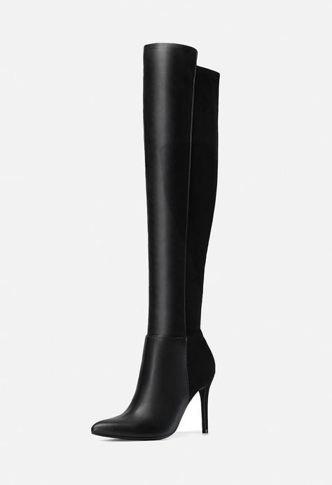 Dream Pairs women's stiletto heel thigh-high boots have a soft elastic upper and a side zipper design that shows off your feminine edge. The red over-the-knee boots are suitable for an occasion where you want to make a fashion statement. Knee High Heel Boots, Pointed Toe Knee-high Boots With Reinforced Heel For Evening, Synthetic Knee-high Boots With Reinforced Heel And Pointed Toe, How To Wear Thigh High Boots, Black Knee-high Boots With Sculpted Heel And Pointed Toe, Pointed Toe Knee-high Boots With Reinforced Heel Medium Width, Black Synthetic Knee-high Boots With Pointed Toe, Weekend Getaway Outfits, Chic Travel Outfit