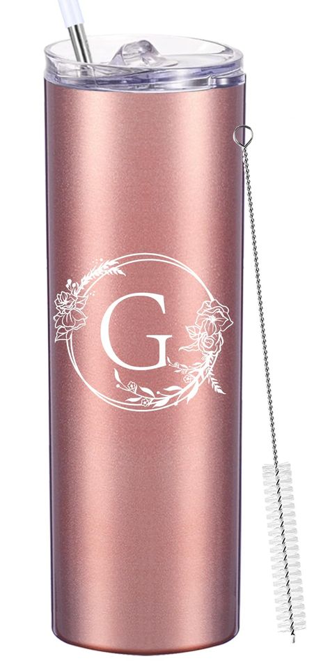 PRICES MAY VARY. ❤ PERSONALIZED TUMBLER - Unique Custom Cups Personalized Initial Skinny Tumbler.Personalized Customized Coffee Tumbler Mug Gifts.Birthday Christmas Gifts for Men Women Friends.Novelty Party Graduation Wedding Gifts. ❤ SAFE - FDA & LFGB approvel,food grade premium heavy gauge 18/8 stainless steel,no need to worry about skinny tumbler shattering.BPA-free lid.AMZUShome stainless steel unbreakable initial skinny tumbler are your perfect choice. ❤ DOUBLE WALLED VACUUM INSULATION - Do Gifts For Women Birthday, Coffee Mug Gifts, Women Friends, Metal Tumblers, Engraved Tumbler, Mug Gifts, Tumbler Personalized, Custom Cups, Women Birthday