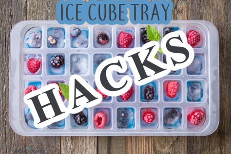 Ice Cube Tray Hacks, Frozen Juice, Healthy Chocolate Chip, Broken Crayons, Silicone Ice Cube Tray, Sugar Scrub Diy, Dish Detergent, Diy Laundry, Routine Planner