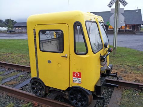 This little speeder is powered by a two-stroke engine. Vintage Trains, Rail Transport, Rail Road, Train Wreck, Rail Car, Lionel Trains, Travel Trends, Old Trains, Old Train