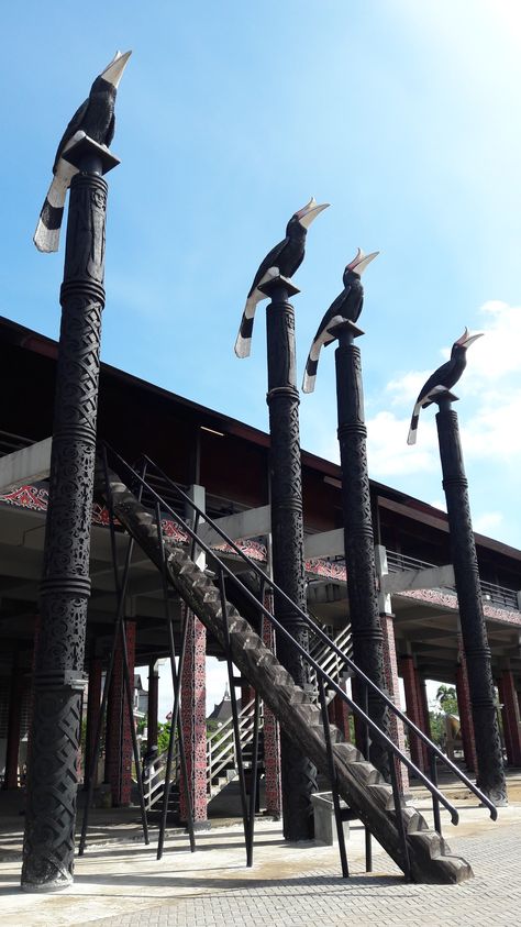 West Kalimantan, Long House, Wooden Stairs, Traditional Architecture, World Cultures, Photo Challenge, The Picture, Statue Of Liberty, Long Hair