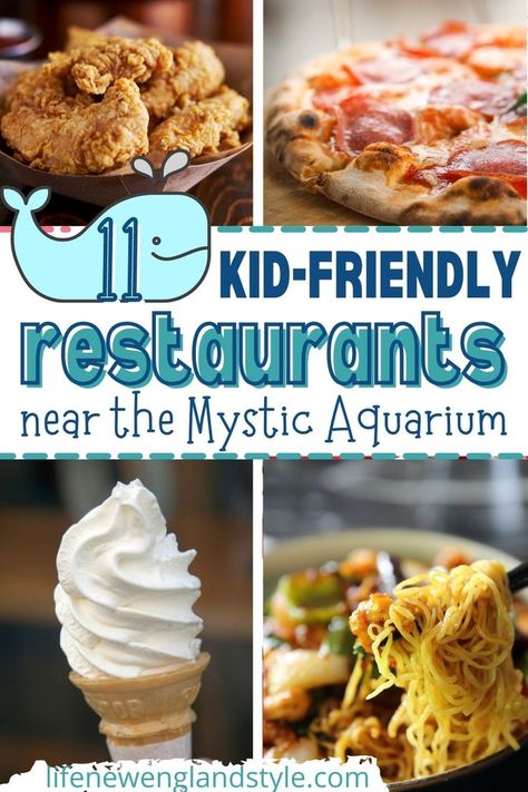 kid-friendly restaurants near Mystic Aquarium in Mystic, Connecticut Mystic Aquarium Connecticut, Baby Beluga, Mystic Aquarium, Mystic Pizza, Kids Restaurants, Mystic Connecticut, Mystic Seaport, Mystic Ct, Kid Friendly Restaurants