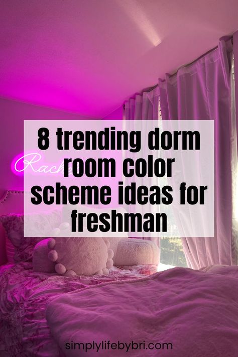 dorm room color scheme ideas College Dorm Room Color Schemes, Grey Dorm Room Ideas, Grey Dorm Room, Colorful Dorm Room Ideas, Gold Pallet, Dorm Decorations Wall, Dorm Room Color Schemes, College Dorm Room Organization, White Dorm Room