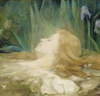 detail of an Ophelia painting Hylas And The Nymphs, Waterhouse Paintings, Pre Raphaelite Art, Istoria Artei, Manchester Art, Galleria D'arte, John William Waterhouse, Peter Paul Rubens, Kunst Inspiration