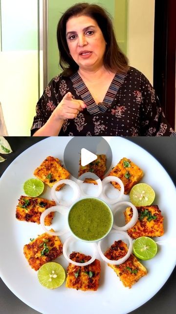 Food Link on Instagram: "Farah Khan's Favourite Paneer Tikka Recipe 

Follow @ig_foodlink 

#reelsinstagram #viral #reels #celebrecipe #reel #bollywood #trendingreels #farahkhan #paneertikka 

Credit : @farahkhankunder" Paneer Recipes Snacks, Paneer Tikka Recipe, Tikka Recipe, Paneer Tikka, Paneer Recipes, Viral Reels, Paneer, Appetizer, Snacks