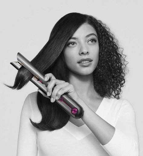 Dyson vacuum cleaners, hair dryers and stylers, fans, humidifiers, hand dryers and lighting | Dyson Dyson Corrale, Ladies Choice, Best Hair Straightener, Costume Noir, Hair Straighteners, Flexing, Smooth Hair, Free Hair, Flat Iron