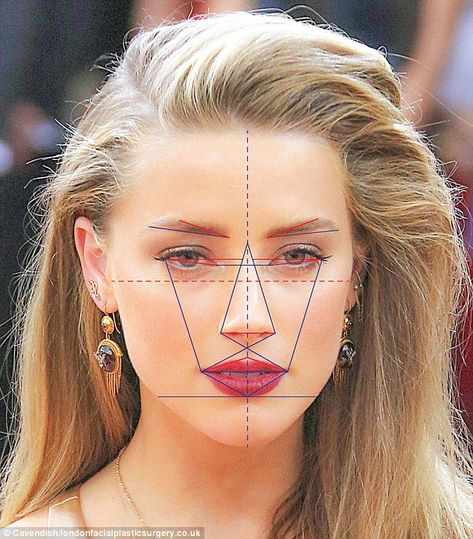 Johnny Depp's estranged wife Amber Heard has the most beautiful face in the world, according to the latest scientific facial mapping Cheek Acne, Face Breaking Out, Types Of Faces Shapes, Face Mapping Acne, جوني ديب, Face Proportions, Pimples On Face, Face Mapping, Prevent Pimples