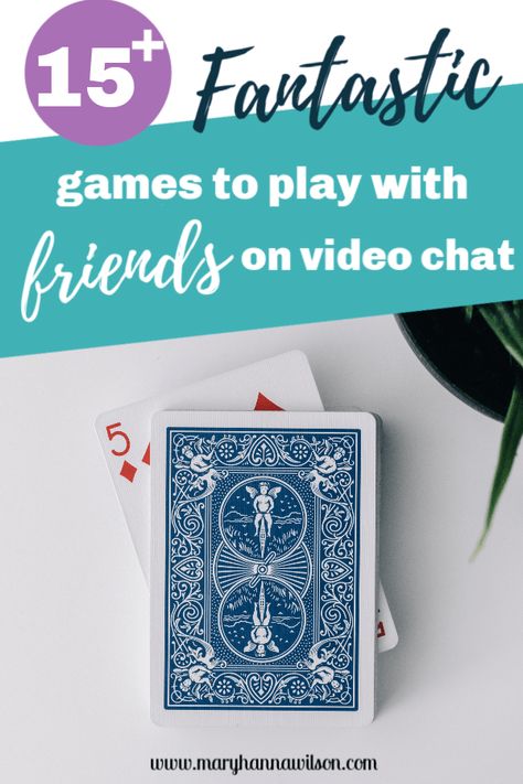 The Best Games You Can Easily Play Over Video Chat. Classic games, card games, and board games that you can play with friends over FaceTime, Zoom, or Google Hangous. - Homeschooling with Mary Hanna Wilson Family Games To Play, Gaming Girl, Chat Games, Play With Friends, Virtual Games, Google Hangouts, Minute To Win It, Group Games, Star Citizen