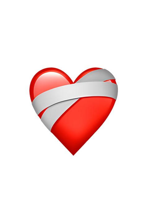 The emoji ❤️‍🩹 depicts a red heart with a needle and thread passing through it. The needle and thread are shown in a diagonal position, indicating that the heart is being mended. The heart is surrounded by a white border, and the overall appearance of the emoji is simple and straightforward. Iphone Emojis Heart, Bandage Heart Emoji, Emoji Stickers Iphone Png, Heart Emoji Iphone Png, Heart Wallpaper Emoji, Apple Emoji Png, Iphone Emoji Heart, I Phone Emoji Stickers, Ios Emoji Iphone