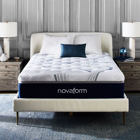 Novaform 14” ComfortGrande Advanced Gel Memory Foam Mattress Queen Memory Foam Mattress, Queen Mattress Size, Gel Memory Foam Mattress, King Mattress, Queen Mattress, Memory Foam Mattress, Foam Mattress, Baby Bed, Bed Sizes