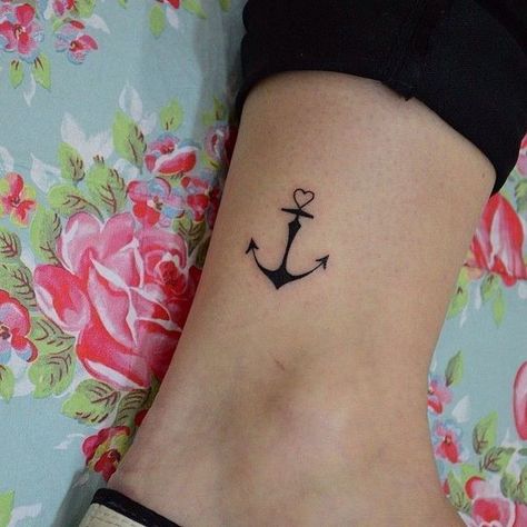 Love Tattoo Designs, Faith Hope Love Tattoo, Small Anchor, Tattoo Diy, Anker Tattoo, Ankle Tattoo Small, Anchor Tattoos, Inspiration Tattoos, Cat Tattoos