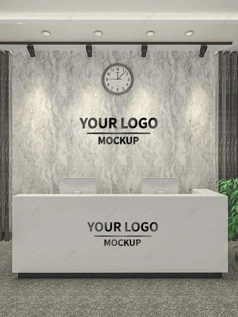 Original Model Hotel Company Front Desk Background Wall Prototype Logo Front Desk Background Wall Design, Reception Wall Design Interiors, Counter Back Wall Design, Front Desk Design Receptions, Front Office Design, Office Logo Wall, Reception Wall Design, Circle Reception Desk, Office Front Desk Design