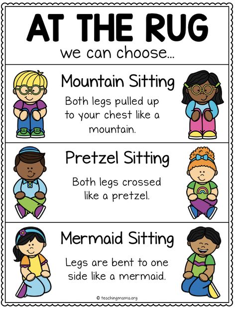 Classroom Rules Kindergarten Printable, Preschool Transitions Ideas, Classroom Rules For Kindergarten Posters, Conscious Discipline Visual Routines, Preschool Classroom Schedule Ideas, Circle Time Sitting Ideas For Preschool, Head Start Classroom Themes, Prek Check In Ideas, Class Call And Response