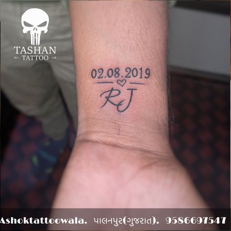 TashanTattoo
AshokTattooWala
S.20. Tirupati plaza
Opp. New bus stand
Near gd modi collage
Palanpur (gujrat)
9586697547
9687533310 Rj Tattoo Letter, R J Logo, Birthdate Tattoos, Birthdate Tattoo Ideas, Rj Logo, Rj Tattoo, Jake Tattoo, Couple Name Tattoos, Last Name Tattoos