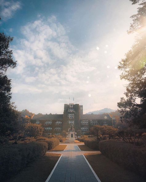 Yonsei University Aesthetic, College Background, Yonsei University, Dream College, Celebrity Guys, Cute Tumblr Wallpaper, University Campus, Tumblr Wallpaper, Cute Celebrity Guys