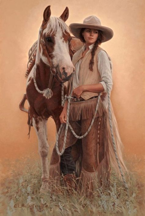 Master Oil Painting, Rodeo Cowboys, Western Artwork, Cowgirl Magazine, Cowgirl Art, Western Paintings, Cowboy Girl, Vintage Cowgirl, Cowboy Art