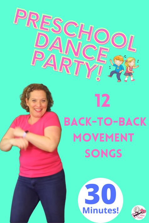 Action Songs For Kids, Dance Party Playlist, Preschool Action Songs, Movement Songs For Preschool, Preschool Movement, Kids Songs With Actions, Movement Preschool, Movement Songs, Preschool Spring