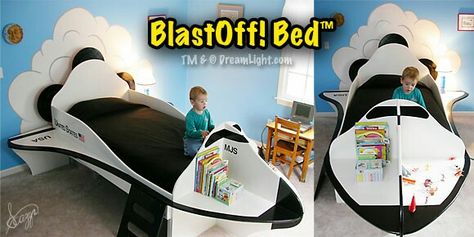 Rocket bed Spaceship Bed, Rocket Bed, Ship Bed, Outer Space Bedroom, Airplane Room, Space Kids Room, Star Wars Bedroom, Animated Short Film, Space Themed Room