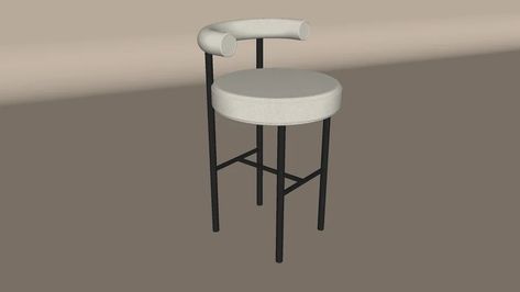 Dining Chair 3d Warehouse, 3d Warehouse Sketchup, Warehouse Living Room, Warehouse Bar, Chair 3d Warehouse, Wooden Patio Chairs, Unique Stools, Warehouse Living, Wooden Patio