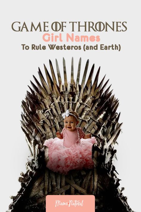 Game of Thrones girl names are some of the mightiest in the land. From Arya to Osha, discover the finest girl names in Westeros and beyond here. https://www.mamanatural.com/baby-names/girls/lists/game-of-thrones-girl-names/ Westeros Names, Targaryen Names Ideas, Viking Names Girl, Targaryen Names, Medieval Girl Names, Game Of Thrones Name Ideas, Valyrian Names, Viking Girl Names, Game Of Thrones All Characters