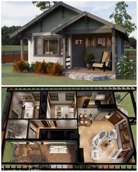 Mythical Places, Sims 4 Houses Layout, Small House Blueprints, Sims Houses, Sims Builds, Sims 4 House Plans, Sims 4 House Building, Tiny House Community, House Dream