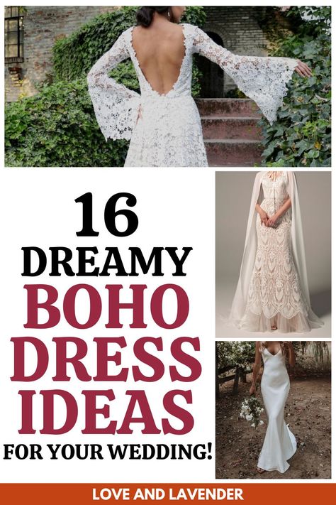 If you’ve dreamed of a dress that’s eternally romantic and stylish, a bohemian-style gown could be the perfect choice for your big day. We've put together a list of dreamy boho dress ideas for your wedding, see it here! #weddingdress #weddinggown #bridalgown #bohoweddingdress #bohoweddinggown #bohemianweddinggown #bohemianweddingdress #weddingdressideas Wedding Renewal Dress, Boho Bride Dress, Bohemian Style Gown, Wedding Dresses Vintage Bohemian, Boho Wedding Dress Bohemian, Boho Style Wedding Dress, Vintage Wedding Dress Boho, Boho Wedding Dresses, Big Wedding Dresses