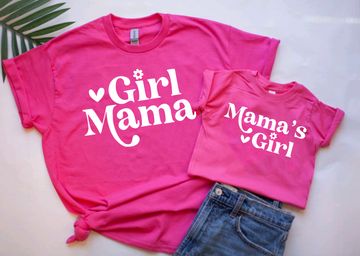 Hot Pink Shirt, Pink Shirts, Pandora's Box, Cute Shirt Designs, Mommy And Me Outfits, Online Clothing Boutiques, Mom Daughter, Stretch Shorts, Shirt Fabric