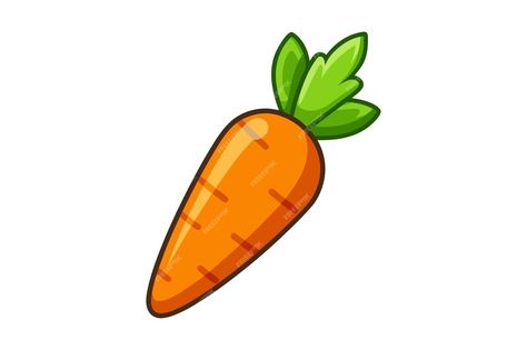 Isolated orange carrot cartoon on white background | Premium AI-generated vector Carrot Printable, Carrot Illustration, Carrot Cartoon, Illustrations Art, Vector File, Adobe Photoshop, Graphic Resources, Carrots, White Background