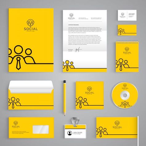 Letterhead Designs, Letterhead Design Inspiration, Social Logo, Corporate Stationery, Flyer Design Inspiration, Corporate Identity Design, Branding Template, Letterhead Design, Letterhead Template