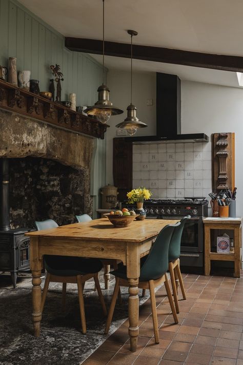 1700s Home, Dreamy Kitchens, Cottage Core Home, Georgian Interiors, Kitchen Goals, Kitchen Pantry Design, The Perfect Kitchen, Old Cottage, Stone Cottage