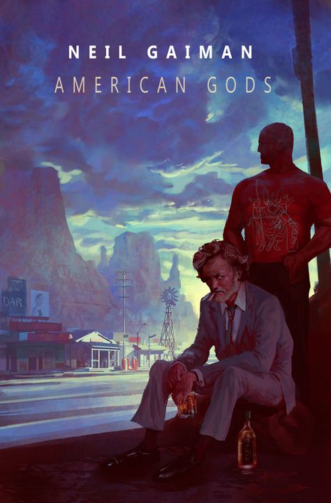 Neil Gaiman American Gods, Marc Simonetti, Sandman Neil Gaiman, Modern Myth, Asoiaf Art, American Gods, Neil Gaiman, God Art, Urban Fantasy