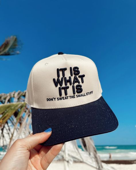 TULUM COLLECTION IS LIVE 🐚💙🌊🏝️🫶🏼 #kenzkustomz #newcollection #taptoshop #newarrivals #truckerhat #beach #spf #beachbag Unhinged Trucker Hats, Embroidered Trucker Hats, Merch Ideas Products, Patches On Hats, Trucker Hat Designs, Intuitive Drawing, Trendy Trucker Hats, Trucker Hat Outfit, Closet Upgrade