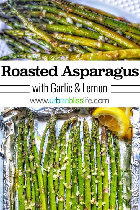 Asparagus Recipes Garlic, Weeknight Sides, Garlic Roasted Asparagus, Pan Asparagus, Menu Project, Garlic Asparagus, Asparagus Garlic, Easy Vegetable Recipes, Vegan Essentials