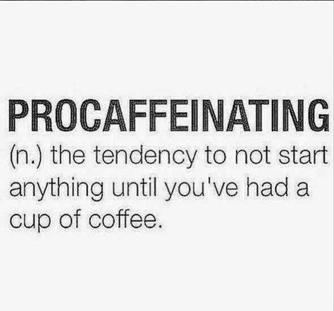 Tuesday morning blues?!  Do you need a little PROCAFEINATION.  #coffee   #caffeine Coffee Talk, Coffee Obsession, Pin Pals, Coffee Packaging, Coffee Is Life, E Card, Funny Coffee, Coffee Love, Coffee Quotes