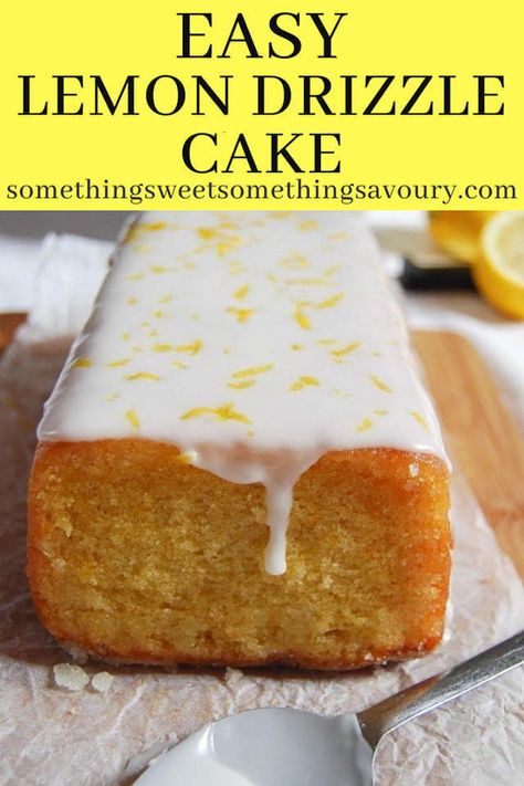 This Easy Lemon Drizzle Cake is moist, light and absolutely delicious - try it and you willl be hooked! #bestlemondrizzlecake #lemondrizzlecakerecipe #lemondrizzlecakeuk #perfectlemondrizzlecake Light Cake Recipe, Best Lemon Drizzle Cake, Easy Lemon Drizzle Cake, Lemon Syrup Cake, Lemon Drizzle Cake Recipe, Easy Microwave Recipes, Loaf Cakes, Lemon Drizzle Cake, Drizzle Cake