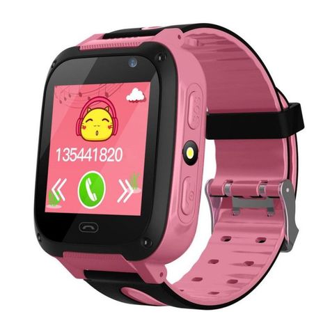 Anti-lost Kids Safe GPS Tracker SOS Call GSM Smart Watch Phone for Android IOS Pink Camera Watch, Waterproof Baby, Childrens Watches, Remote Camera, Waterproof Phone, Losing A Child, Waterproof Watch, Smart Kids, Smart Watches