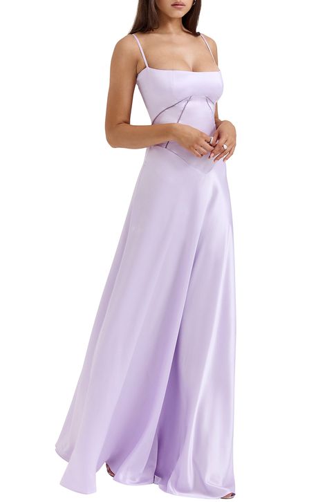 Purple gown elegant