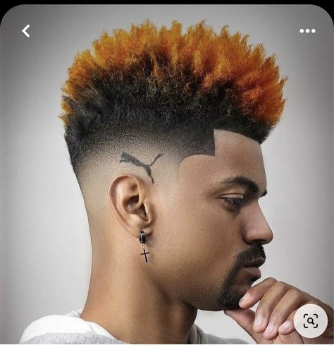 Swag Haircuts, Men's Fade Haircut, Best Mens Haircuts, Fade Haircut Designs, Braids With Fade, Drop Fade Haircut, Dyed Hair Men, Beard Fade, Dramatic Hair