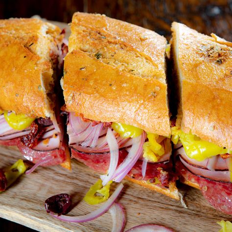 Ultimate Italian Sub Sandwich | Bella Sun Luci Italian Sandwich Recipes, Big Sandwich, Sun Dried Tomato Sauce, Sub Sandwich, Italian Sub, Italian Sandwich, Deli Sandwiches, Meat Sandwich, Sub Sandwiches