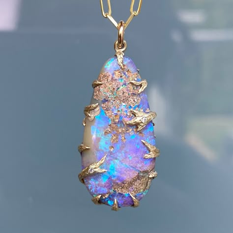 Ocean inspired blue opal jewelry by NIXIN Jewelry Gold Opal Necklace, Faberge Jewelry, Lavender Opal, The Great Barrier Reef, The Reef, Opal Pendant Necklace, Necklace Layered, Tide Pools, Crystal Opal