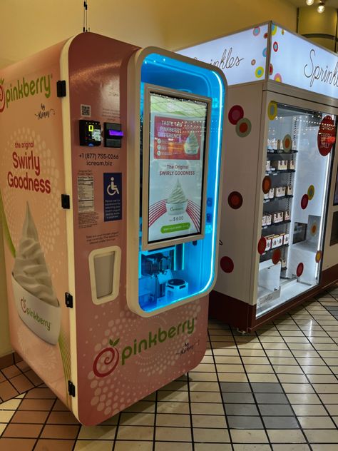 July 2023 Frozen Yogurt Machine, Food Court Design, Vending Machines, Food Court, Vending Machine, Frozen Yogurt, Business Motivation, Ideas Para, Yogurt