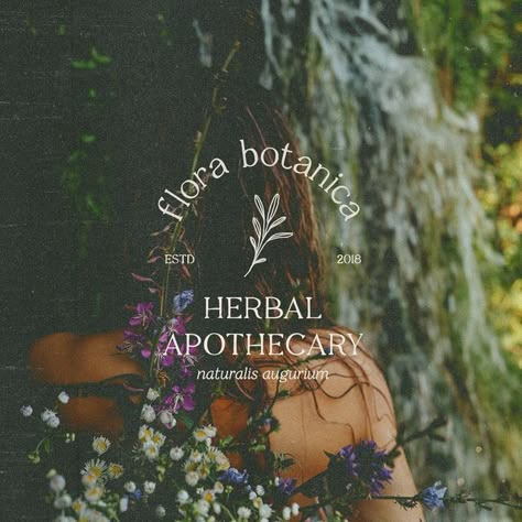 𝔞𝔰𝔥 ☽ Brand & Graphic Designer on Instagram: "Flora Botanica is a herbal apothecary created with the intention of reconnecting people with herbal traditions and natural healing. The tagline naturalist auguries is latin for natural enchantment, referring to the plant magic that lies within the walls of the store." Herbalist Branding, Natural Branding Design, Organic Branding Design, Spiritual Branding, Brand Mockup, Herbal Logo, Timeless Branding, Apothecary Design, Mockup Ideas