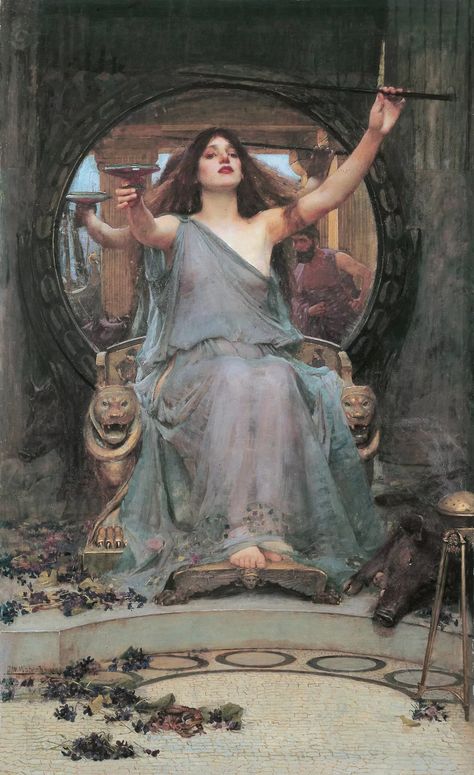 The Magic Circle by John William Waterhouse | Obelisk Art History Waterhouse Paintings, John Waterhouse, Pre Raphaelite Brotherhood, Pre Raphaelite Art, John Everett Millais, John William Waterhouse, Art Classique, Pre Raphaelite, The Cup