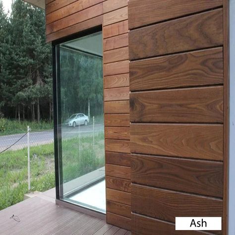 Cedar Siding Exterior, Cedar Siding Colors, Exterior Wood Cladding, Oak Hardwood Floors Colors, Exterior Wood Trim, Exterior Siding Colors, Oak Mantel, Aluminium Cladding, White Oak Hardwood Floors