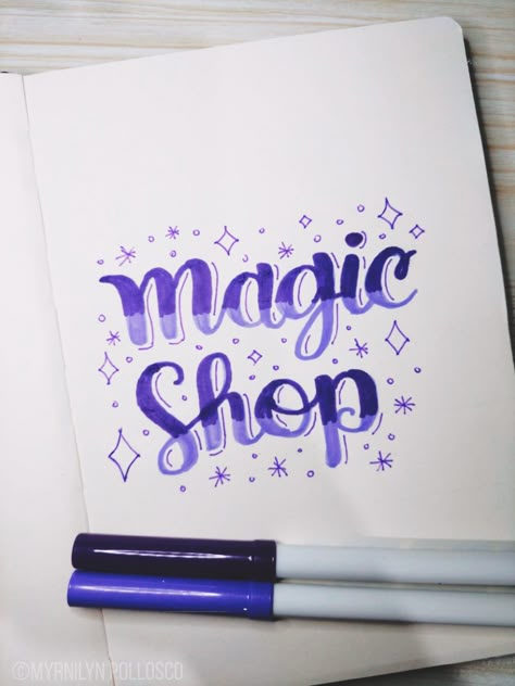 Calligraphy With Sketch Pens, Magic Shop Drawing, Kpop Calligraphy, Aesthetic Calligraphy Ideas, Bts Calligraphy, Magic Shop Bts, Fiber Pen, Aesthetic Calligraphy, Cute Calligraphy